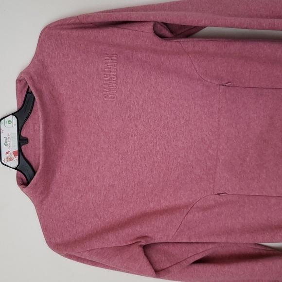 Gym Shark So Soft Sweater, pink, mock neck collar, longline tunic sweatshirt - Picture 3 of 11